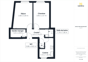 Appartement de 37.0 m² à Paris