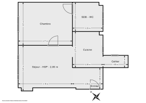 Appartement de 42.0 m² à Paris