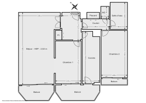Appartement de 70.0 m² à Paris