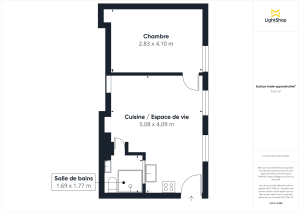 Appartement de 33.1 m² à Paris