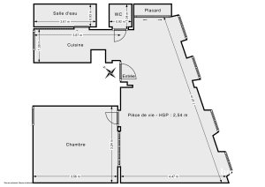 Appartement de 45.07 m² à Paris