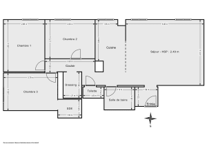 Appartement de 78.61 m² à Paris