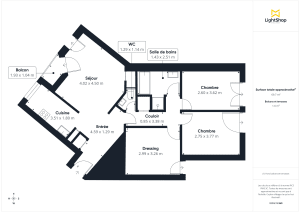 Appartement de 70.5 m² à Paris