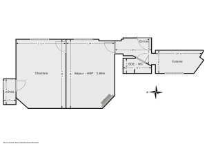 Appartement de 33.5 m² à Paris
