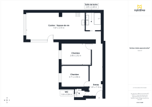 Appartement de 75.65 m² à Paris