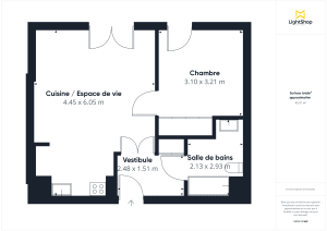 Appartement de 45.35 m² à Saint-Sébastien-sur-Loire