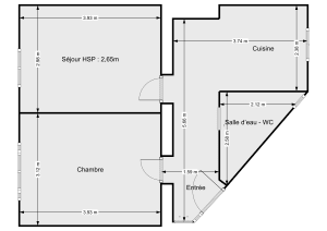 Appartement de 40.0 m² à Clichy