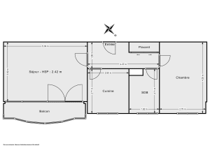 Appartement de 47.0 m² à Bordeaux