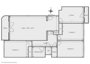 Appartement de 85.0 m² à Lyon