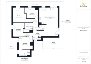 Appartement de 101.59 m² à Cergy