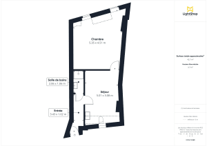 Appartement de 35.34 m² à Nantes