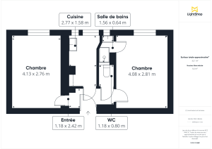 Appartement de 32.52 m² à Paris