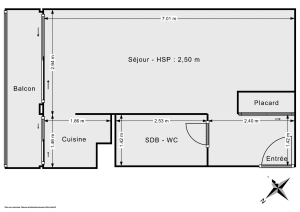 Appartement de 29.3 m² à Courbevoie