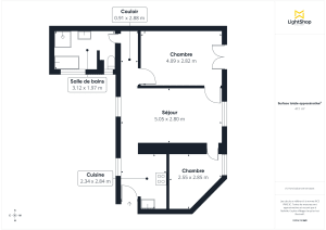 Appartement de 47.9 m² à Paris