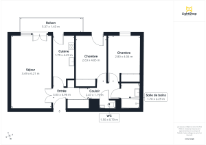 Appartement de 64.0 m² à Boulogne-Billancourt
