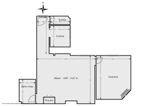 Appartement de 42.6 m² à Paris