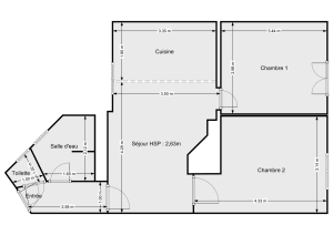 Appartement de 45.0 m² à Paris