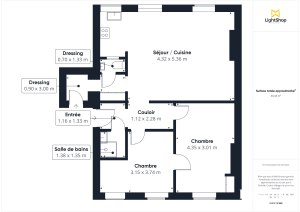 Appartement de 60.96 m² à Paris