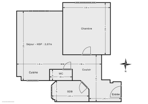 Appartement de 45.0 m² à Paris