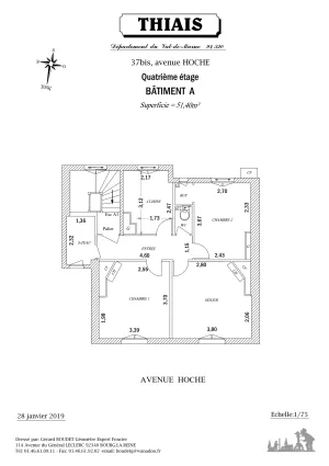 Appartement de 51.4 m² à Thiais