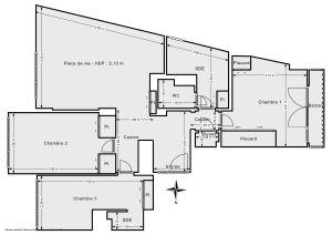 Appartement de 71.7 m² à Paris