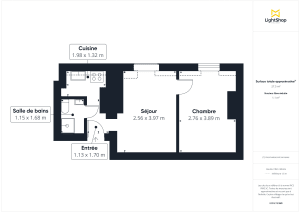 Appartement de 26.0 m² à Paris