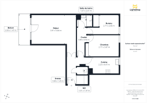 Appartement de 72.6 m² à Paris