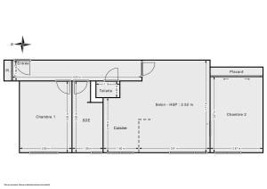 Appartement de 57.01 m² à Clamart