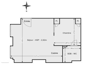 Appartement de 29.0 m² à Paris