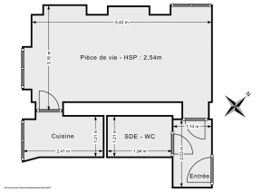 Appartement de 22.21 m² à Paris