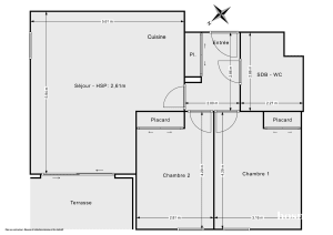 Appartement de 63.0 m² à Mérignac