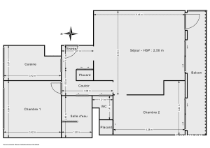 Appartement de 68.0 m² à Paris