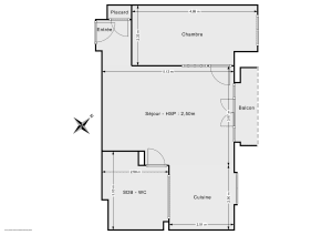 Appartement de 45.4 m² à Paris