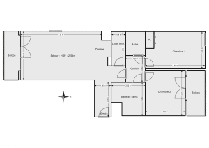 Appartement de 65.5 m² à Mérignac