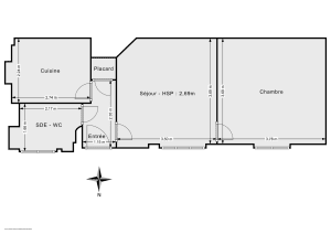 Appartement de 40.0 m² à Paris