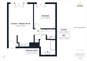 Appartement de 43.88 m² à La Garenne-Colombes