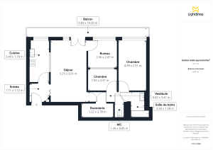 Appartement de 57.0 m² à Saint-Denis