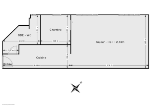 Appartement de 34.0 m² à Paris