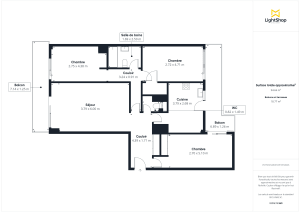 Appartement de 98.0 m² à Paris