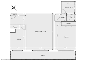 Appartement de 55.0 m² à Neuilly-sur-Seine