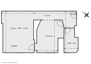 Appartement de 37.0 m² à Clichy