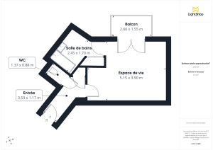Appartement de 30.5 m² à Lyon