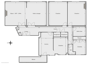 Appartement de 107.42 m² à Paris