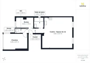 Appartement de 54.82 m² à Levallois-Perret