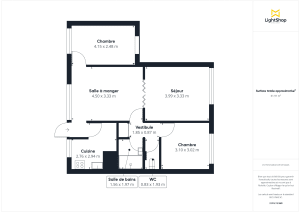 Appartement de 63.0 m² à Paris