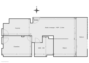 Appartement de 53.5 m² à Nantes