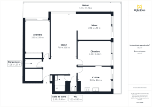 Appartement de 82.0 m² à Cenon