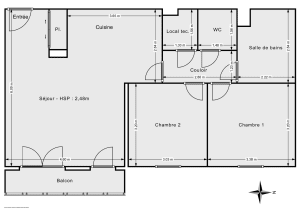 Appartement de 66.75 m² à Nantes