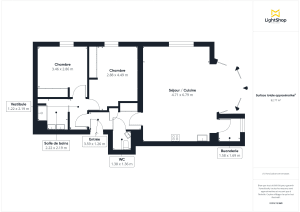 Appartement de 82.61 m² à Nantes