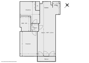 Appartement de 52.28 m² à Les Lilas